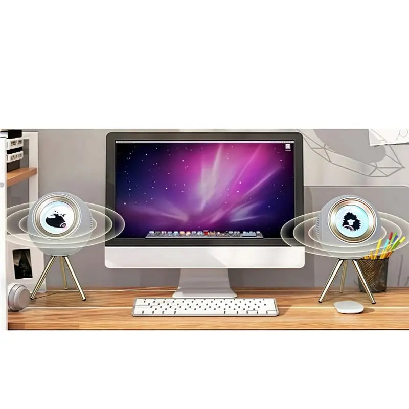 Stable Performance-Companion Visual Display Lamp 30W Ferrofluid Music Rhythm Lamp Bluetooth Speaker Magnetic Fluid Pickup