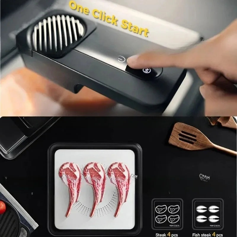 Type-C Charging Defrosting Box Ultra-fast Fresh Recovery Machine Meat Seafood Frozen Food Defrosting Plate