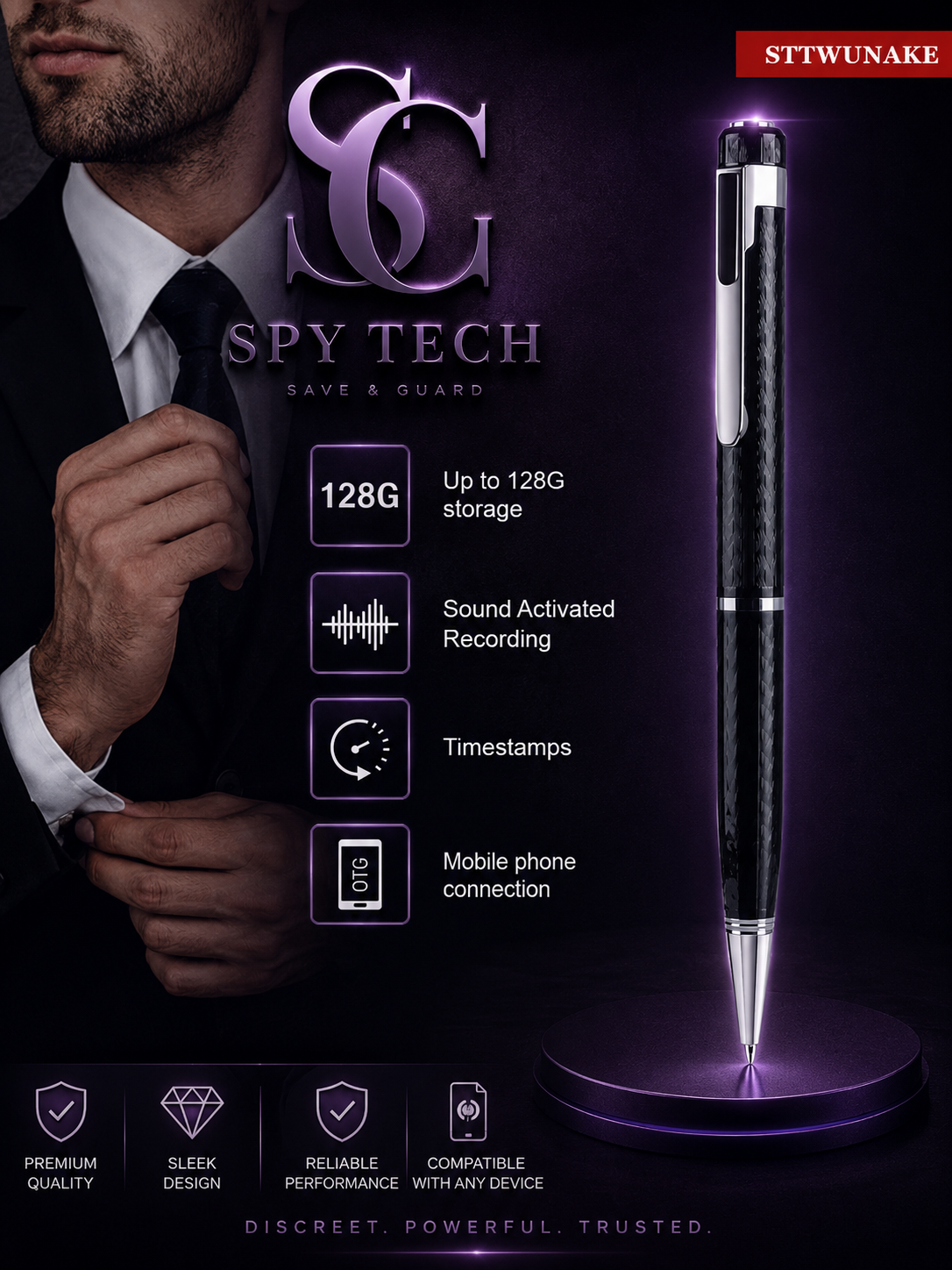 Voice Recorder Mini Pen Activated Recording Dictaphone Micro Audio Sound Digital Small Professional Usb Flash Secret Record