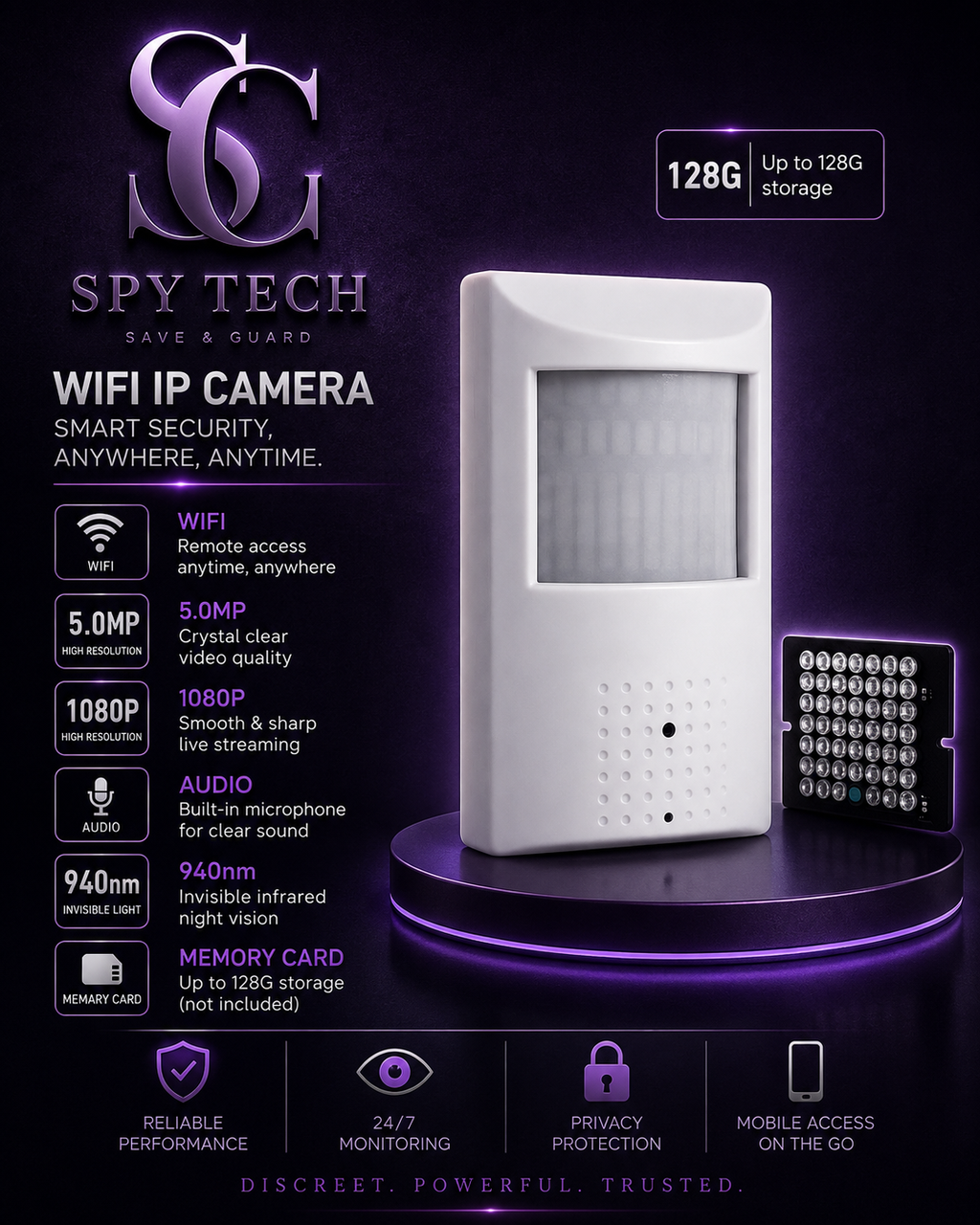 XMeye WIFI Camera 5MP Audio 940nm PIR Invisible Mini Indoor IP Camera H.265 2MP Night Vision HD LED IR Security CCTV Cam