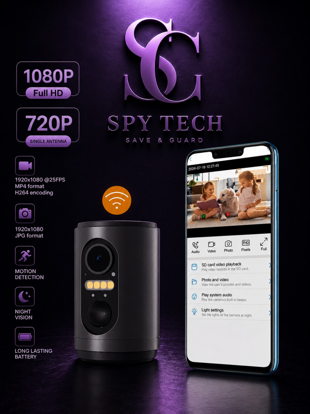 MINI GUARD BATTERI 1080P