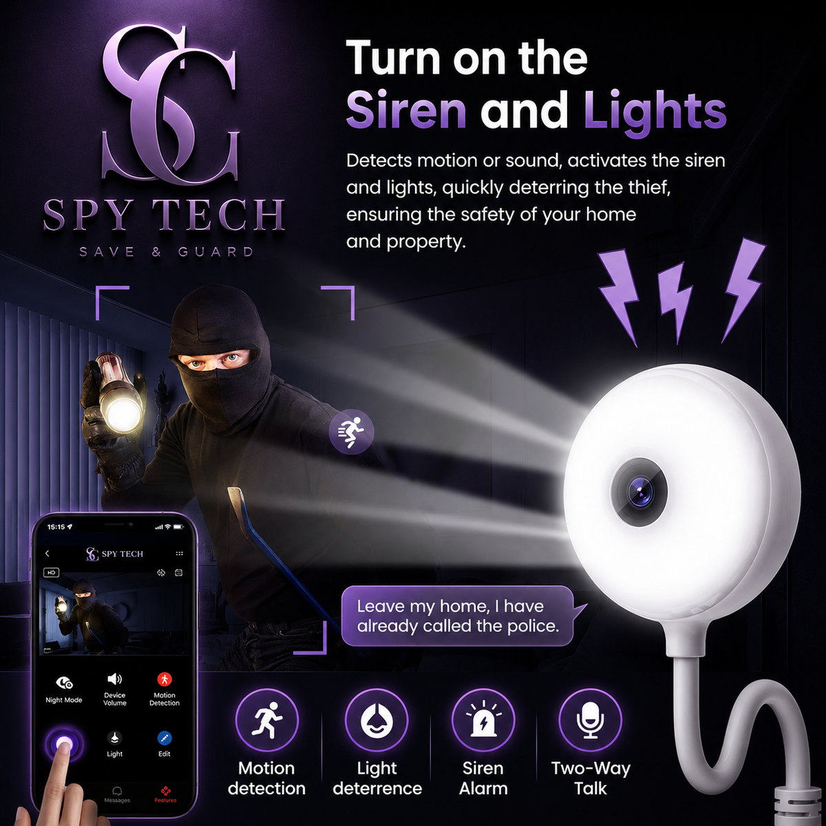 Tuya Indoor USB Light Bulb WiFi Camera 2K 5MP Mini Wireless Security IP Camera IR Color Night Vision Smart Life Baby Monitor Cam