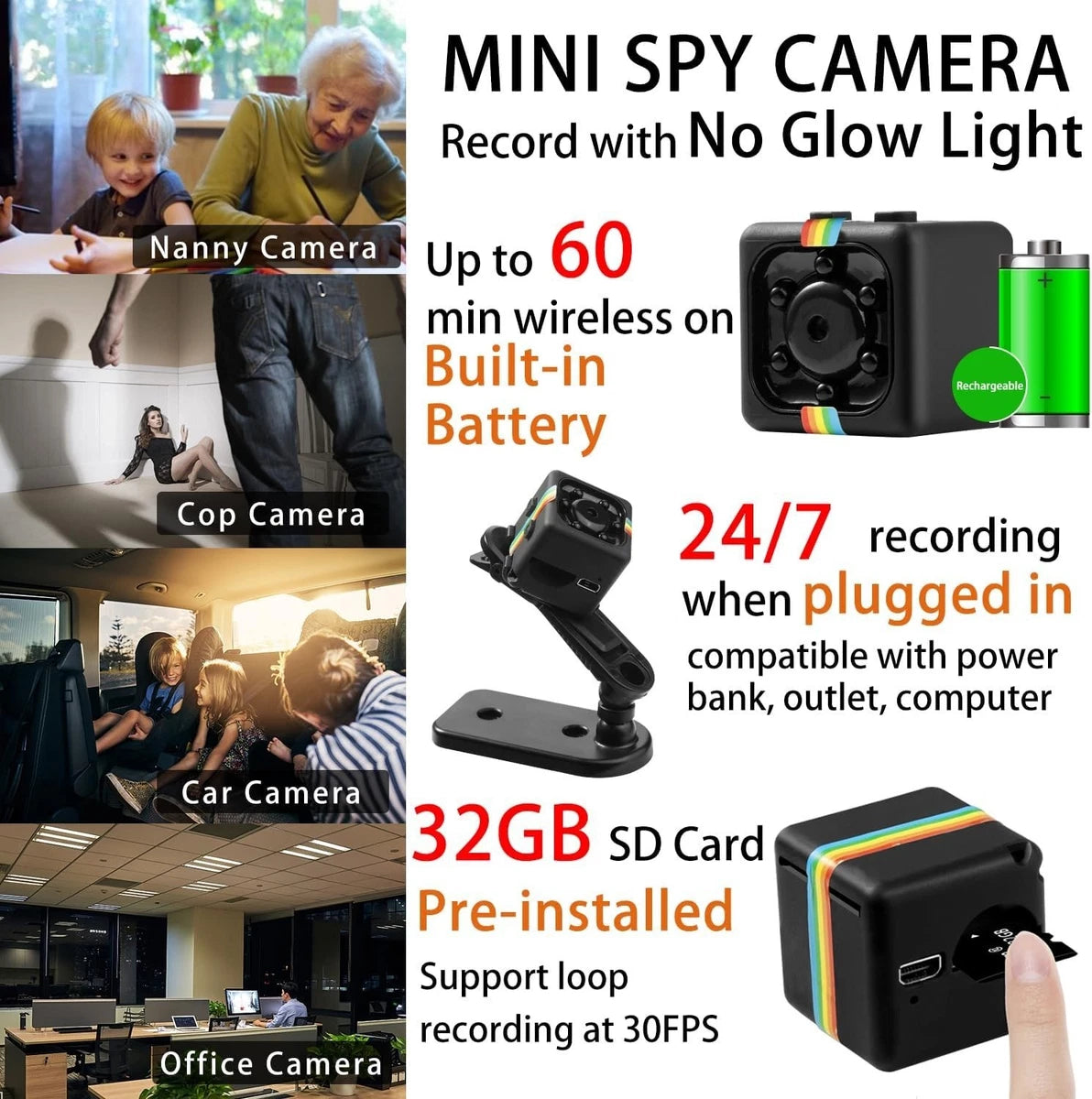 SQ11 Full HD 1080p Mini Camera Motion Sensor Camcorder DVR Sport DV Micro Camera